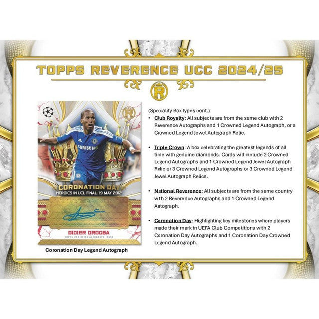 2024/25 Topps UEFA Club Competitions Reverence Soccer Hobby 4-Box Case