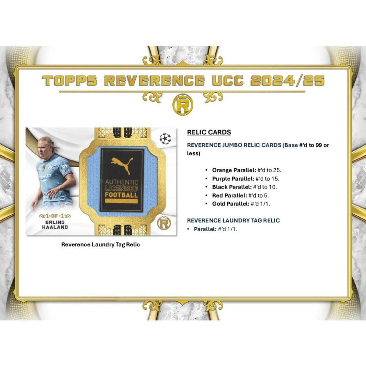 2024/25 Topps UEFA Club Competitions Reverence Soccer Hobby 4-Box Case