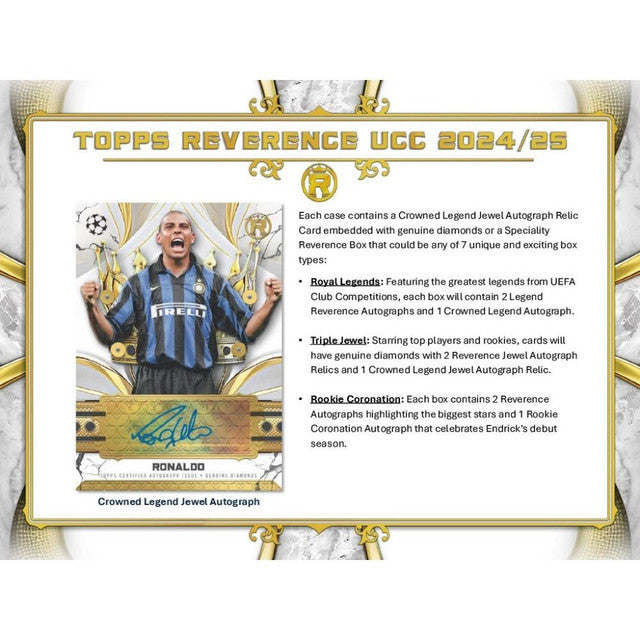 2024/25 Topps UEFA Club Competitions Reverence Soccer Hobby 4-Box Case