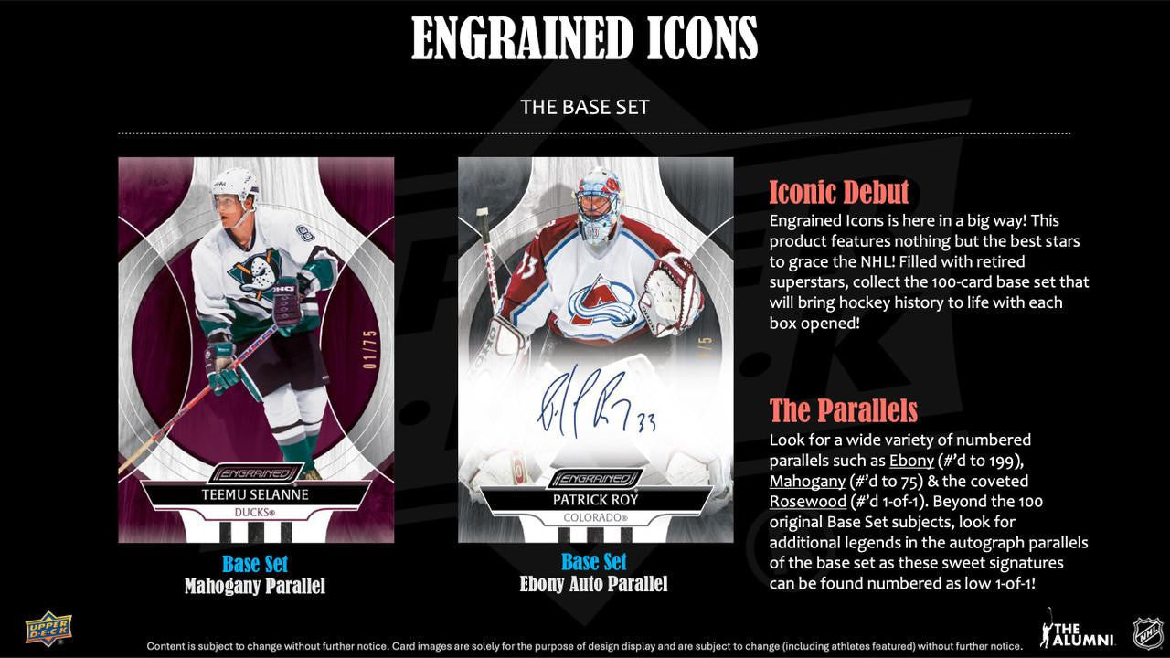 2024/25 Upper Deck Engrained Icons Hockey Hobby Box