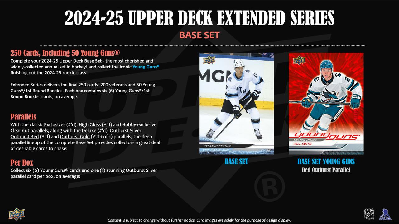 2024/25 Upper Deck Extended Series Hockey Hobby Case (12)