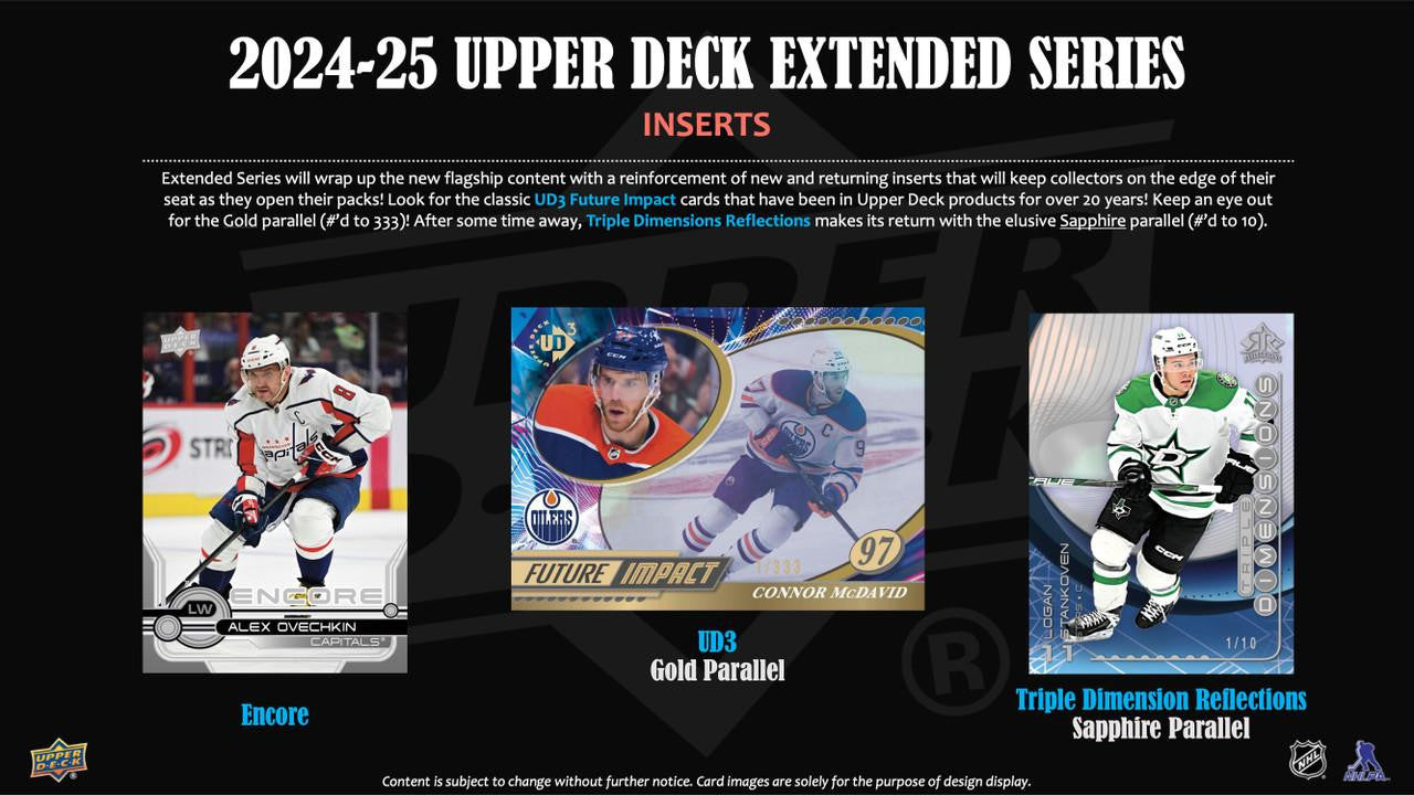 2024/25 Upper Deck Extended Series Hockey Hobby Case (12)