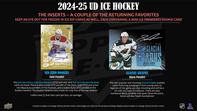 2024/25 Upper Deck Ice Hockey Hobby Case (24)
