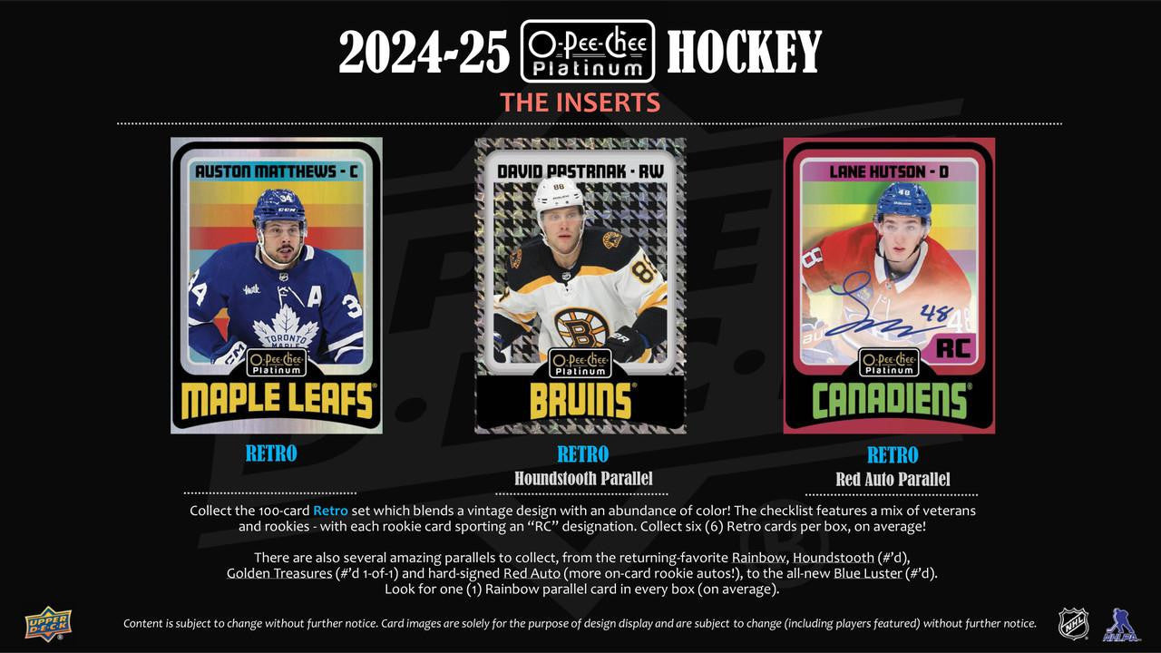 2024/25 Upper Deck O-Pee-Chee Platinum Hockey Hobby Case (8)