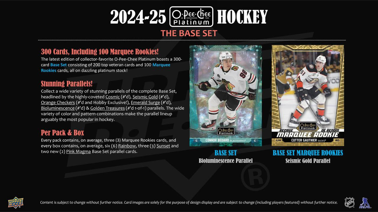 2024/25 Upper Deck O-Pee-Chee Platinum Hockey Hobby Box