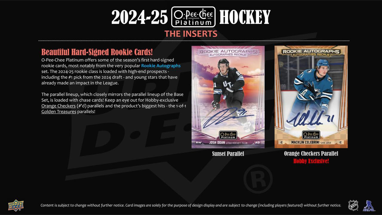 2024/25 Upper Deck O-Pee-Chee Platinum Hockey Hobby Box