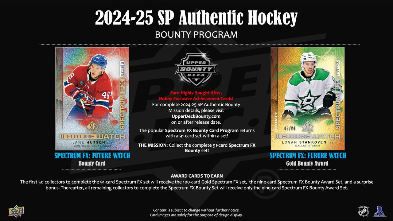 2024/25 Upper Deck SP Authentic Hockey Hobby Box
