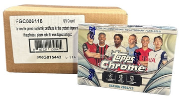 2024/25 Topps Chrome UEFA Club Competitions Soccer Breaker's Delight Case (6)