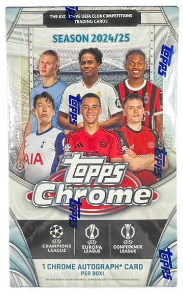 2024/25 Topps Chrome UEFA Club Competitions Soccer Hobby Box