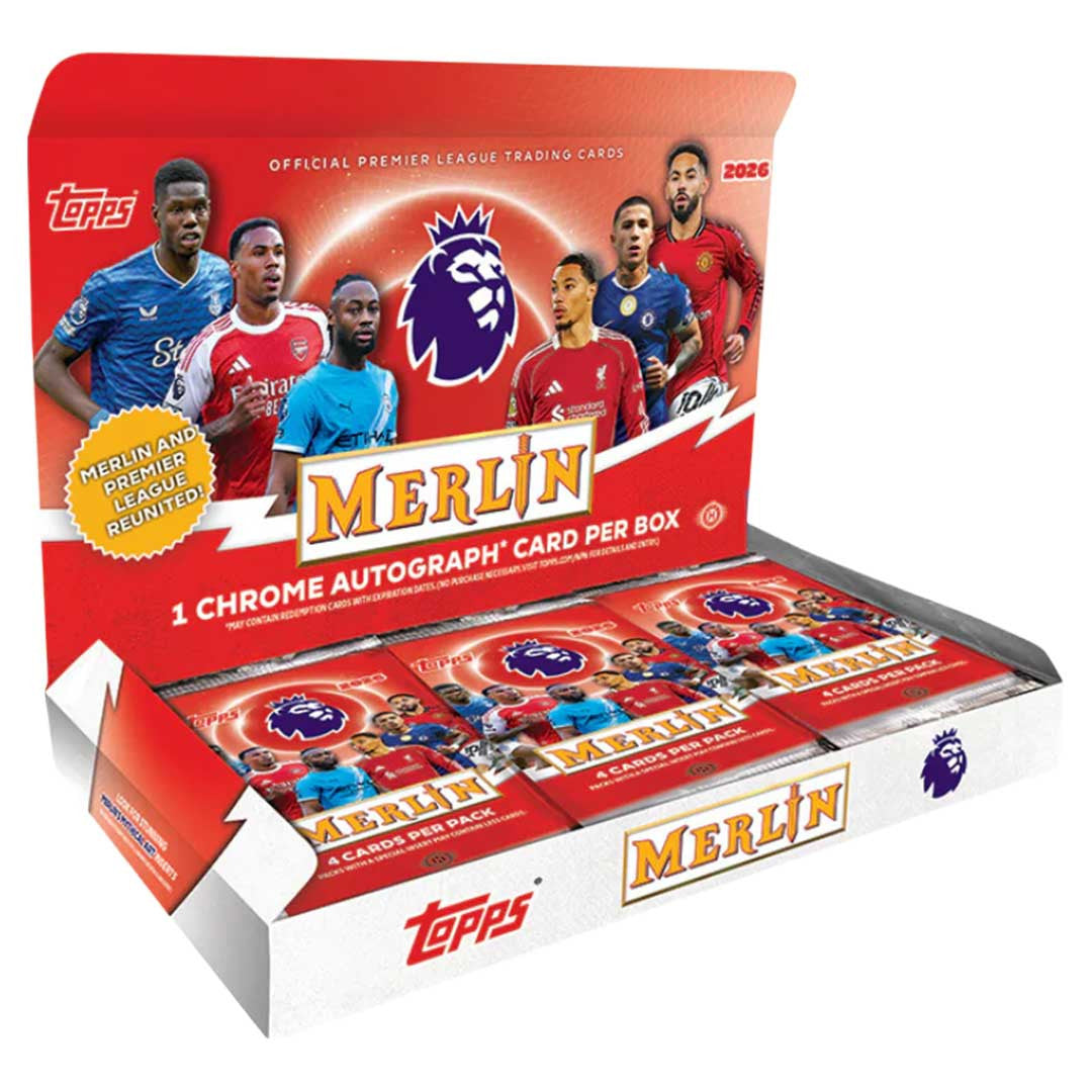 2025-26 Topps Merlin Premier League Soccer Hobby Box