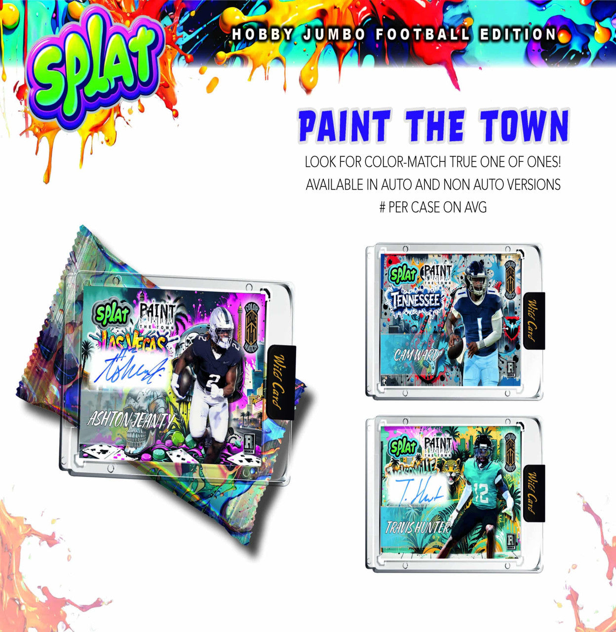 2025 Wild Card Splat Pro-Look Football Jumbo Hobby Box