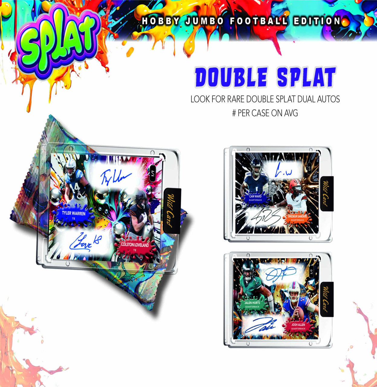 2025 Wild Card Splat Pro-Look Football Jumbo Hobby Box