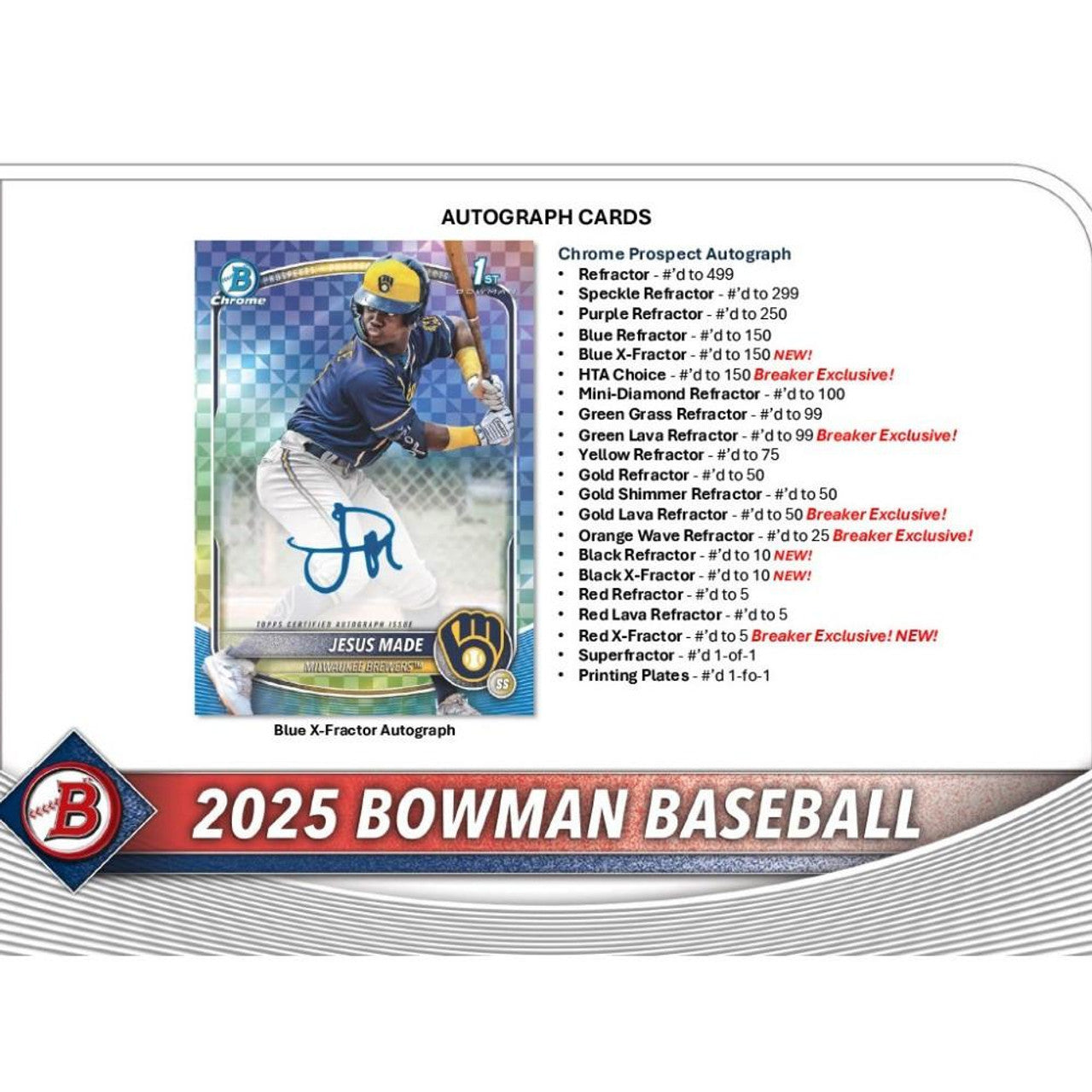 2025 Bowman Baseball Breakers Delight Box
