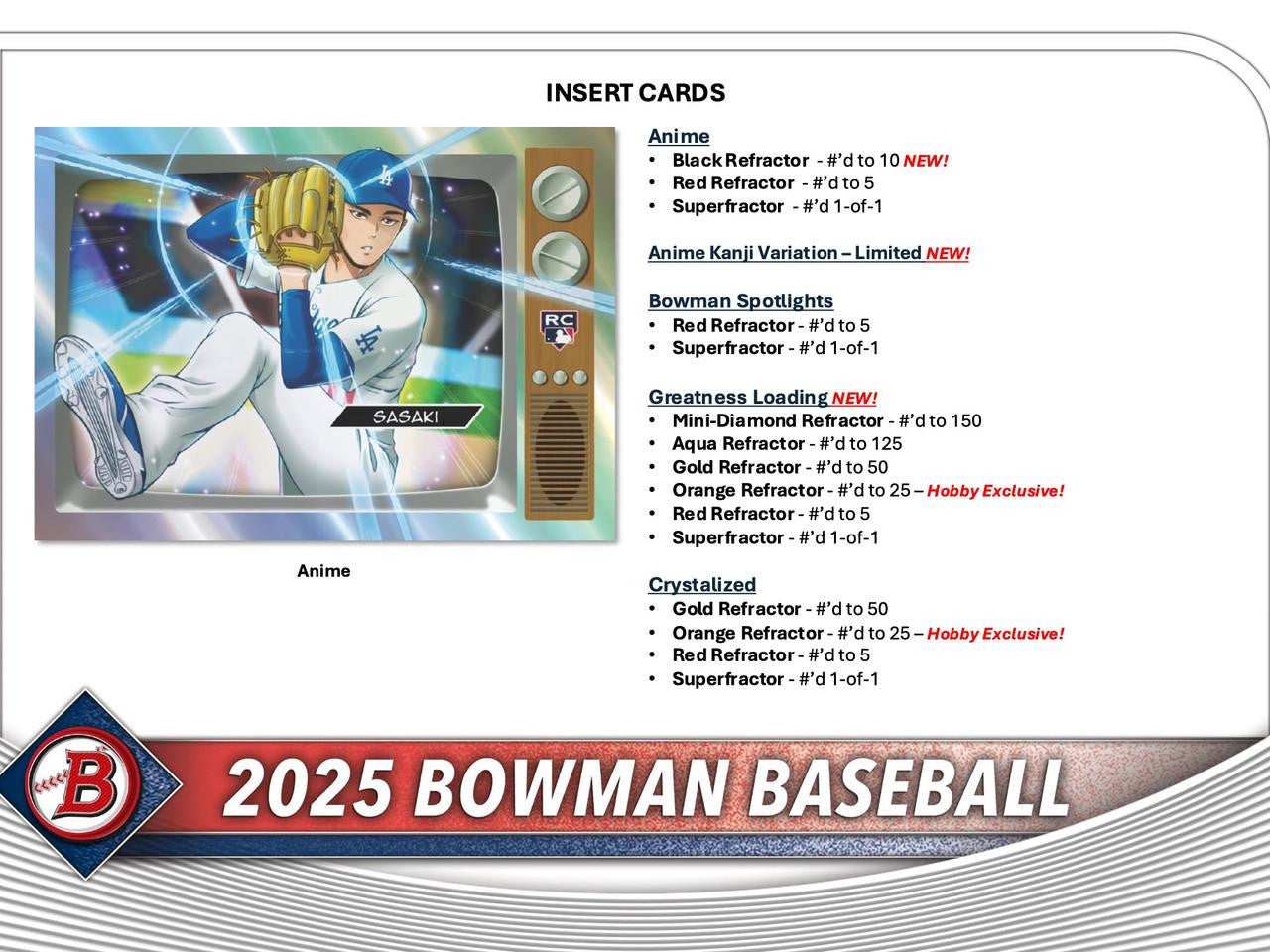 2025 Bowman Baseball Hobby Box