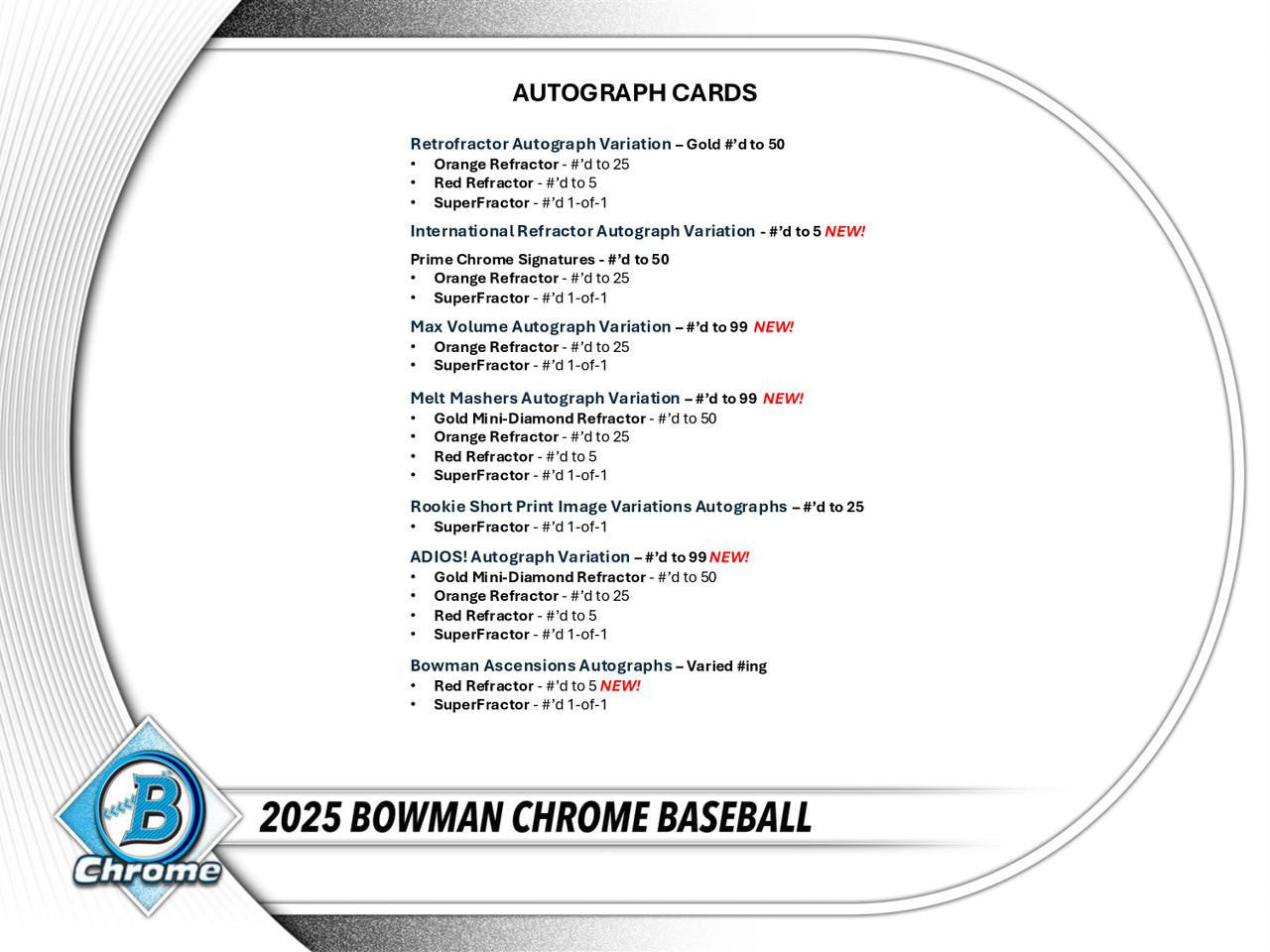 2025 Bowman Chrome Baseball Breakers Delight Box
