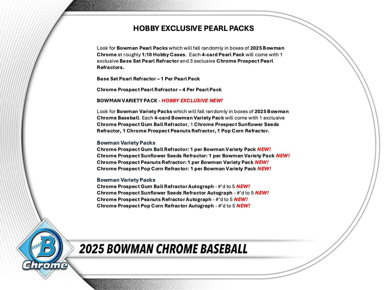 2025 Bowman Chrome Baseball Hobby Box