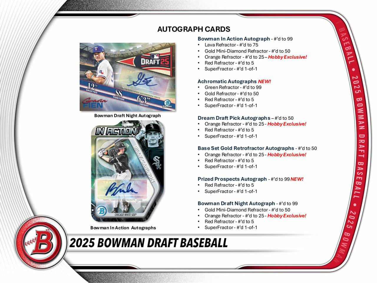 2025 Bowman Draft Baseball Jumbo Hobby Box