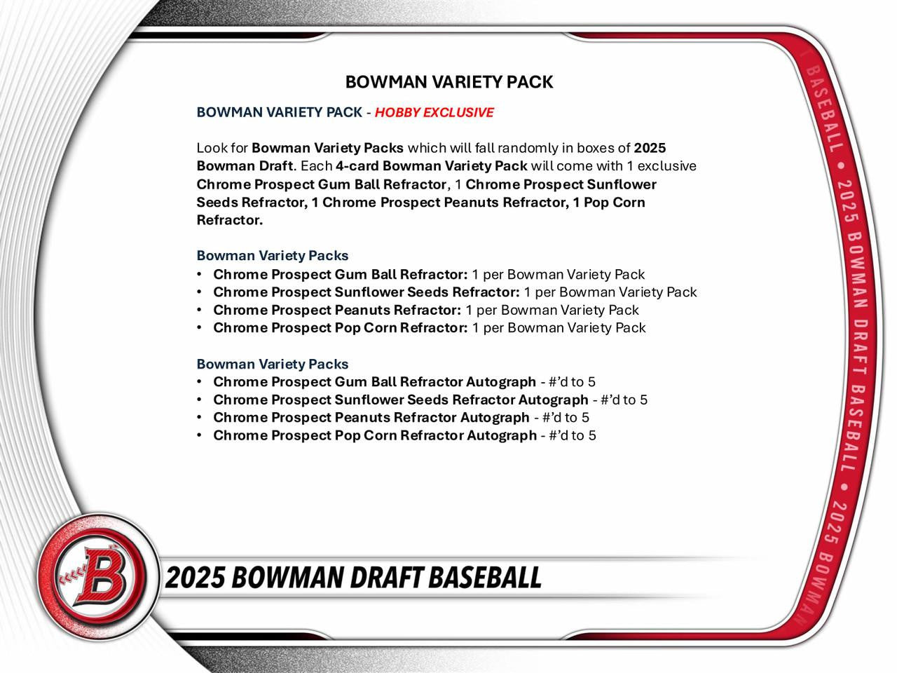 2025 Bowman Draft Baseball Jumbo Hobby Box