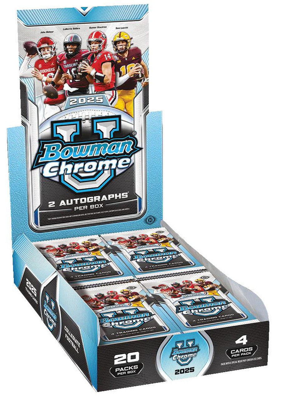 2025 Bowman University Chrome Football Hobby Box