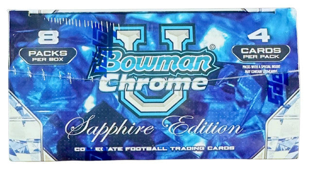 2025 Bowman University Chrome Football Sapphire Edition Hobby Box