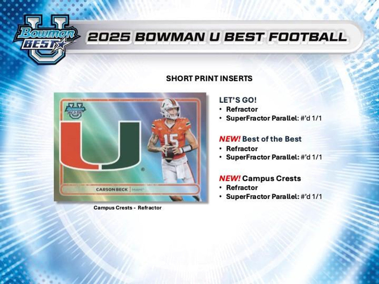 2025 Bowman University Best Football Hobby Box