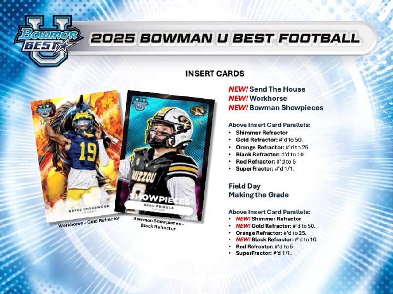 2025 Bowman University Best Football Hobby Box