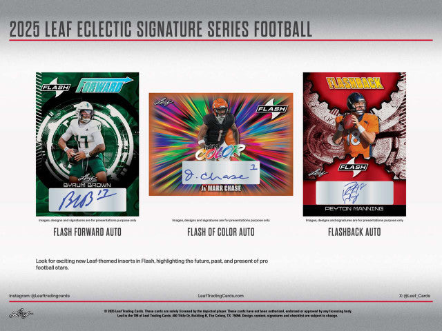 2025 Leaf Eclectic Signature Series Football Hobby Box