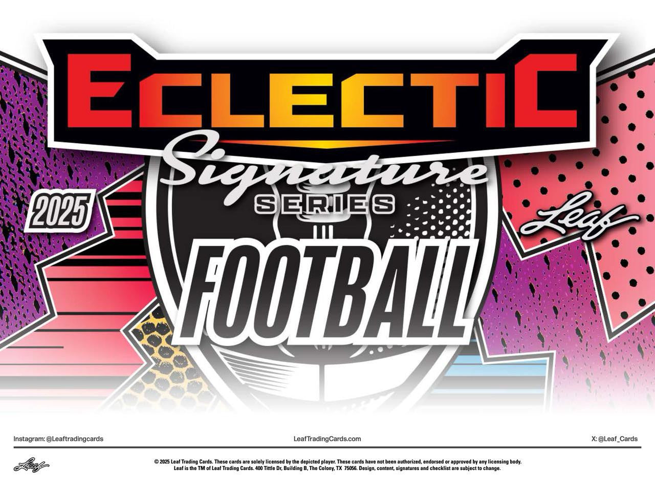 2025 Leaf Eclectic Signature Series Football Mythical Hobby Box