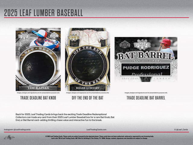 2025 Leaf Lumber Baseball Hobby Box