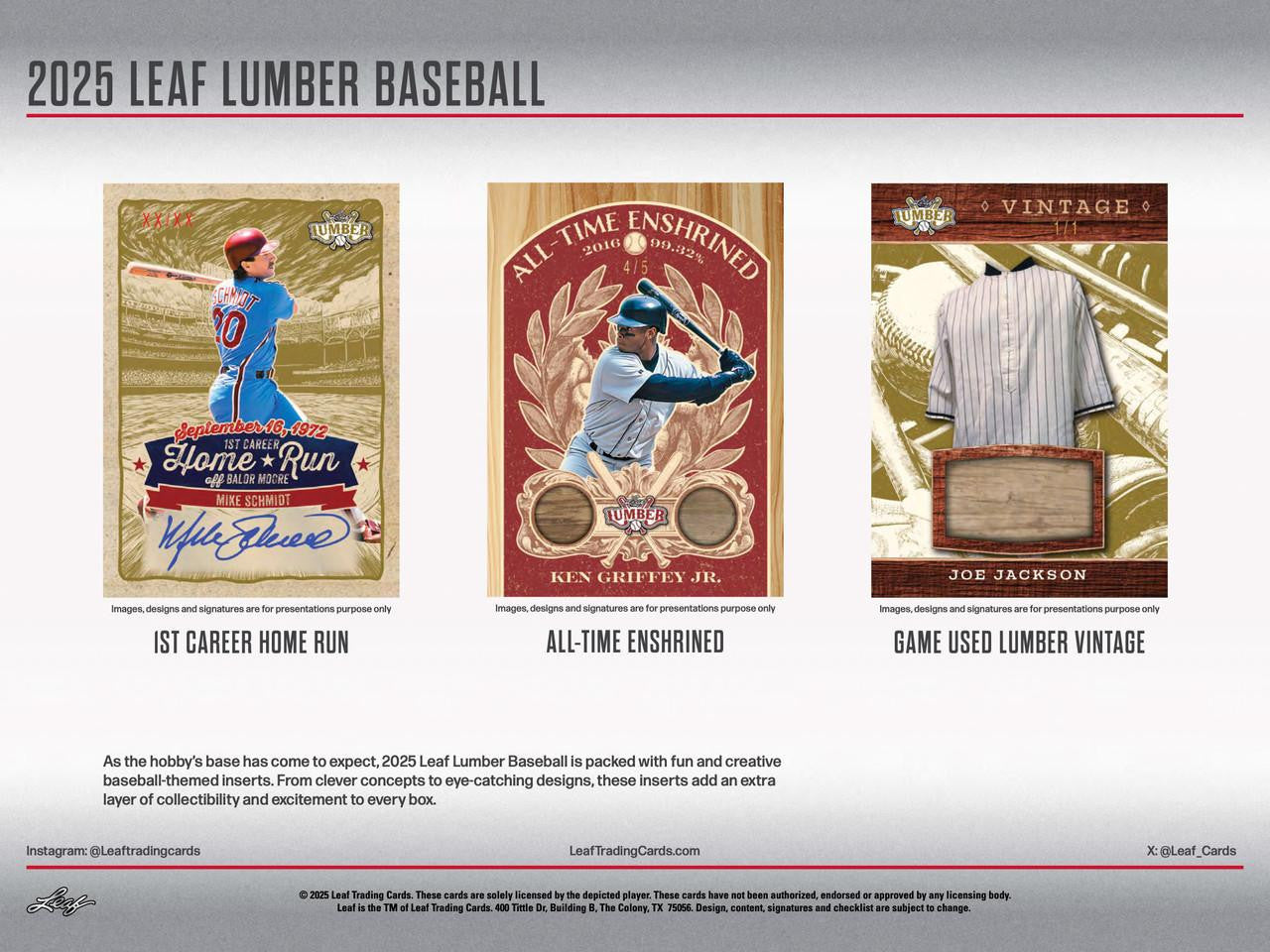 2025 Leaf Lumber Baseball Hobby Box