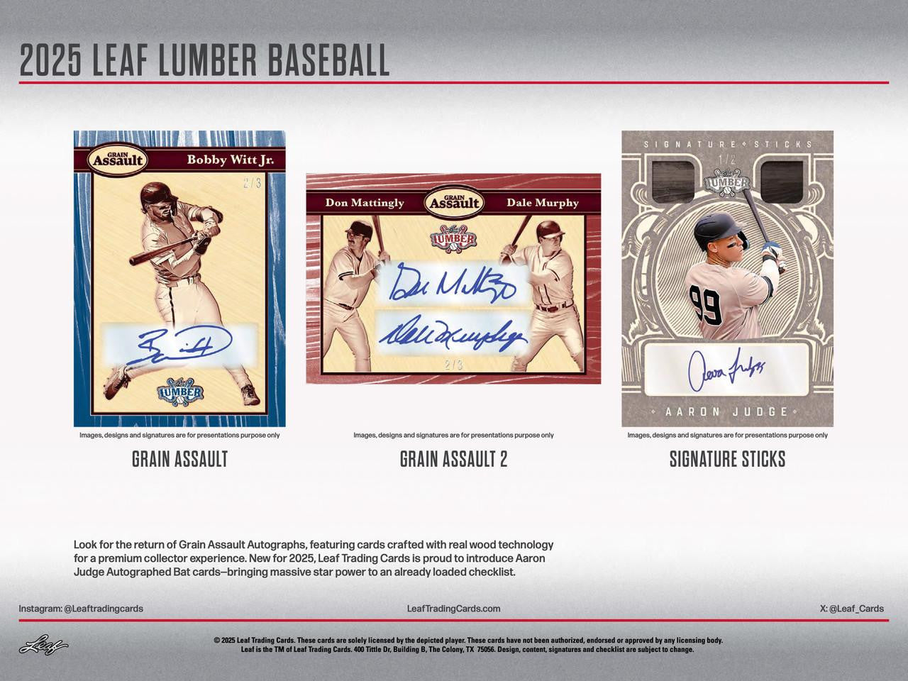2025 Leaf Lumber Baseball Hobby Box