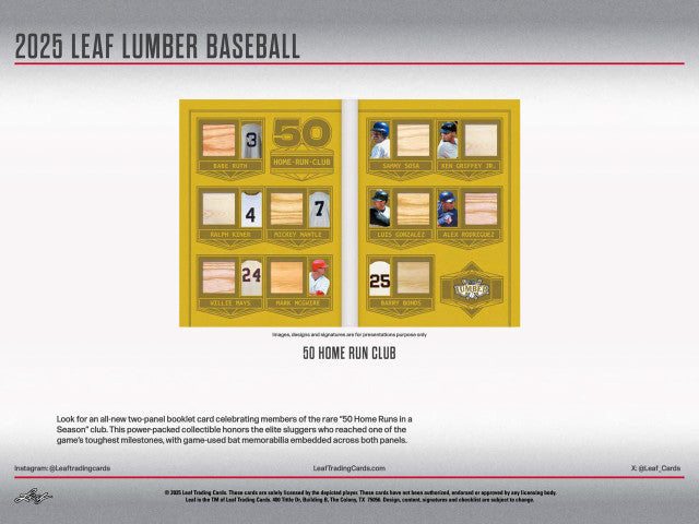 2025 Leaf Lumber Baseball Hobby Box