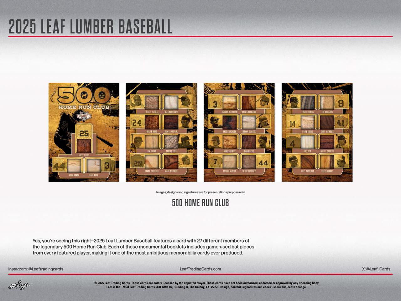 2025 Leaf Lumber Baseball Hobby Box