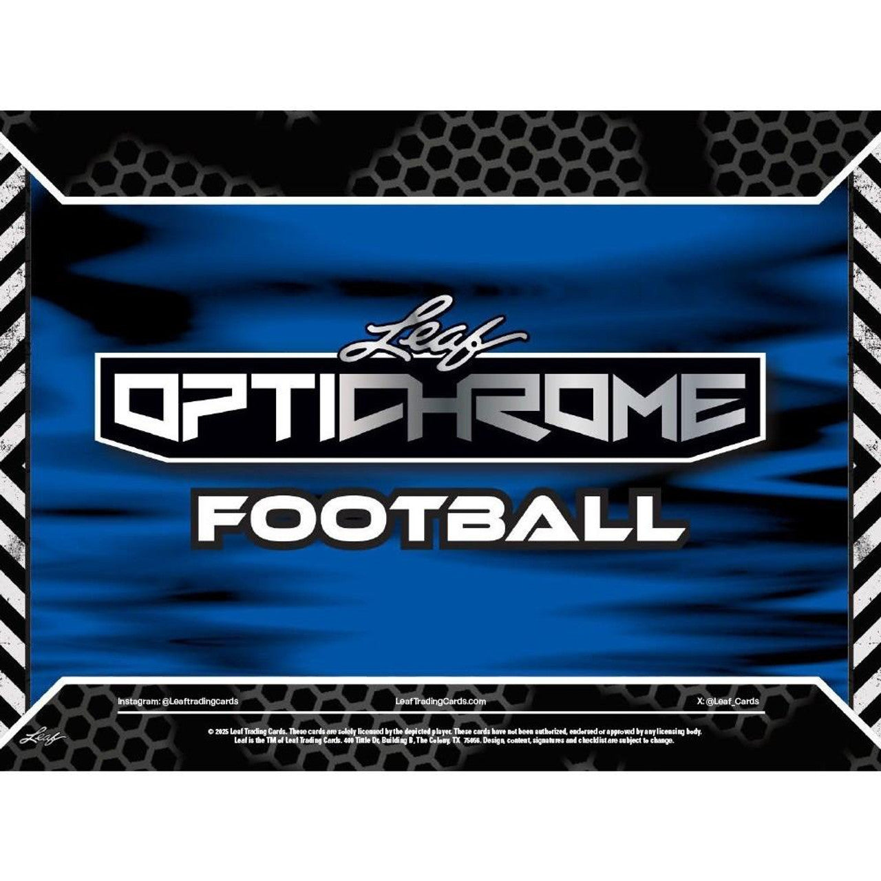 2025 Leaf Optichrome Football Jumbo Hobby Box