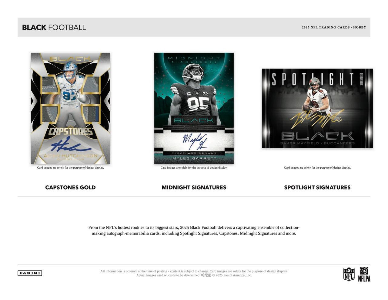 2025 Panini Black Football Hobby Box