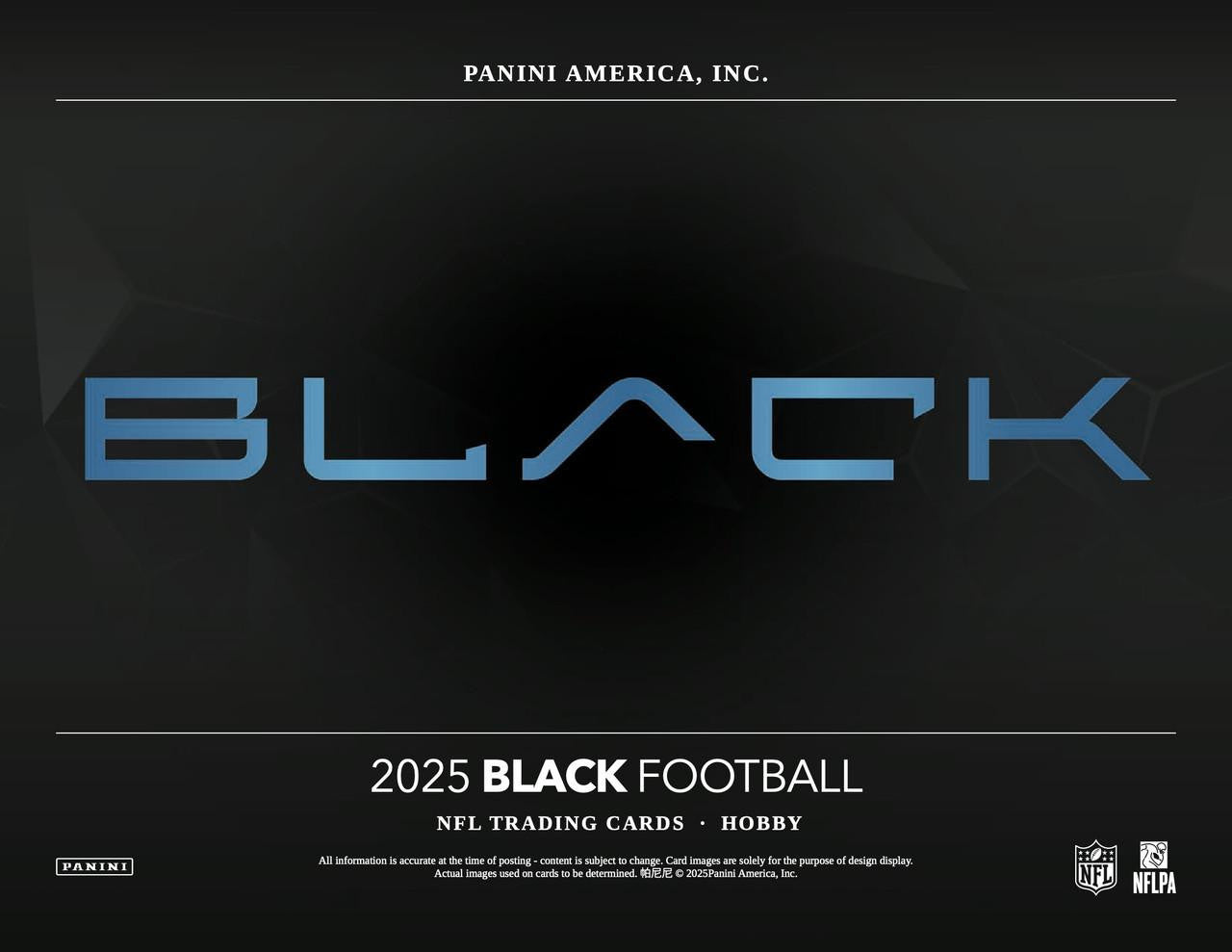 2025 Panini Black Football Hobby Box