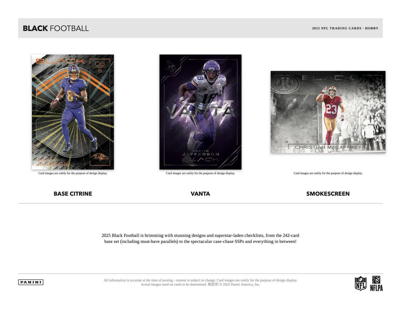 2025 Panini Black Football Hobby Box