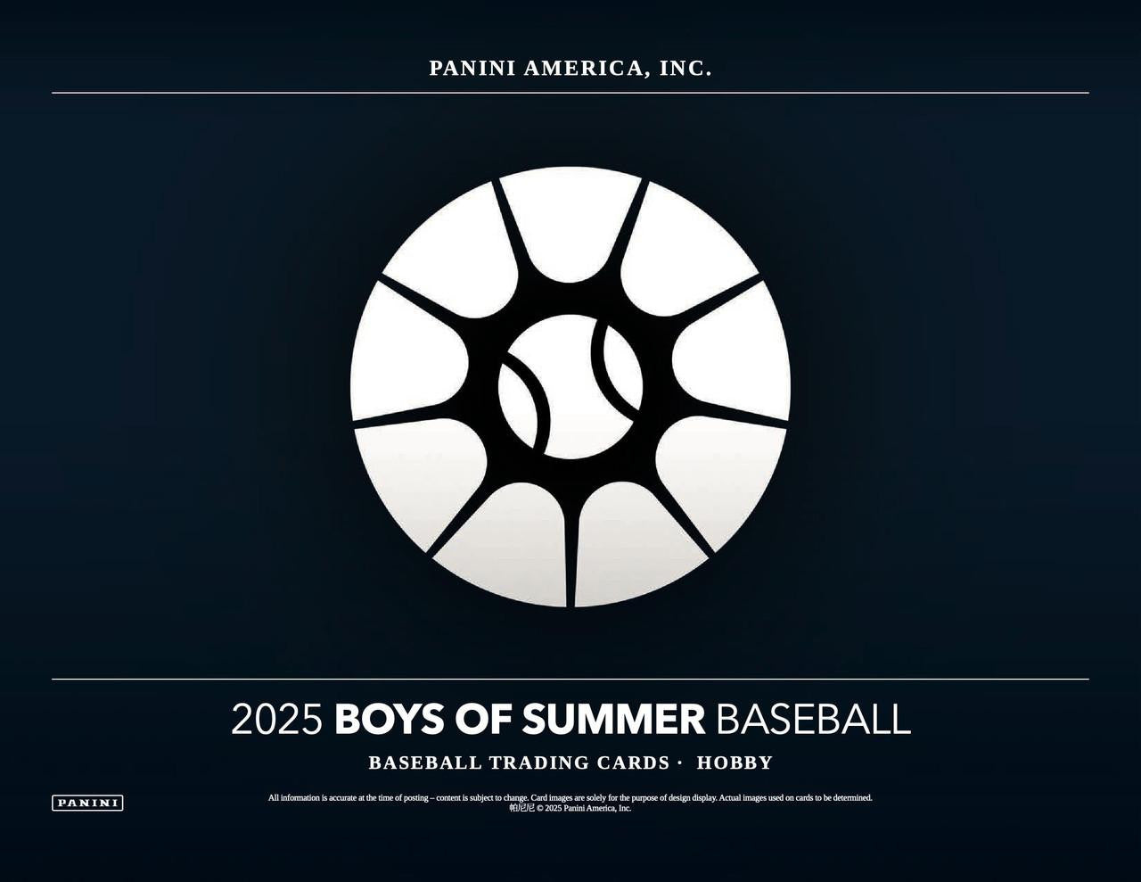 2025 Panini Boys of Summer Baseball Hobby Box