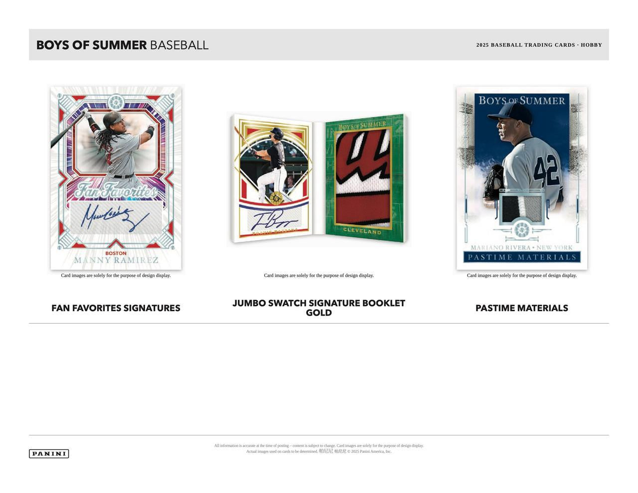 2025 Panini Boys of Summer Baseball Hobby Box