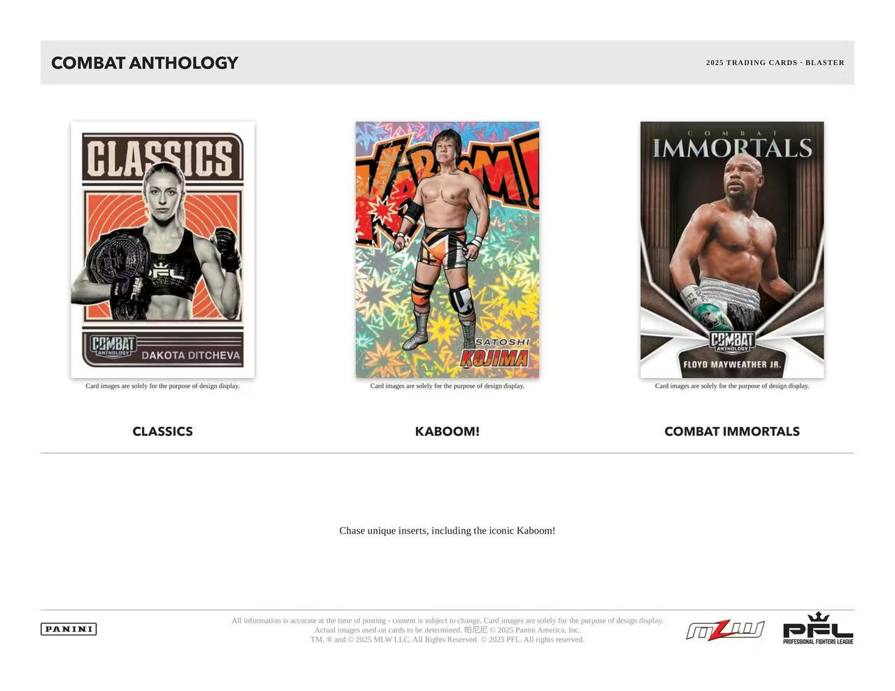 2025 Panini Combat Anthology Blaster Box