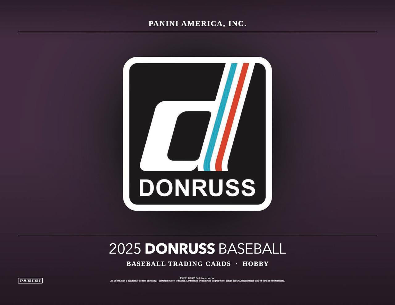 2025 Panini Donruss Baseball Hobby Box