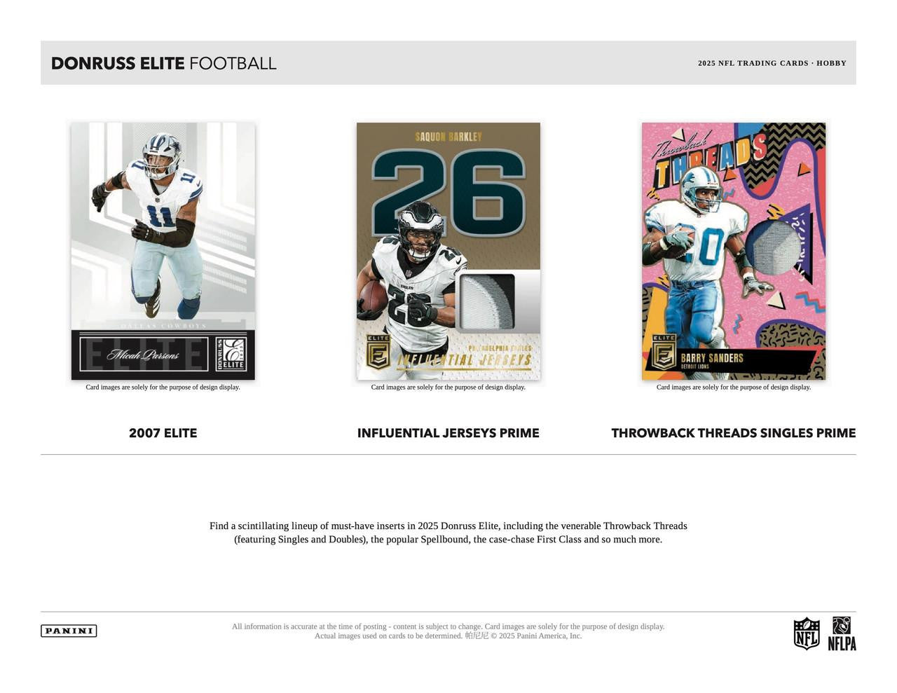 2025 Panini Donruss Elite Football Hobby Box