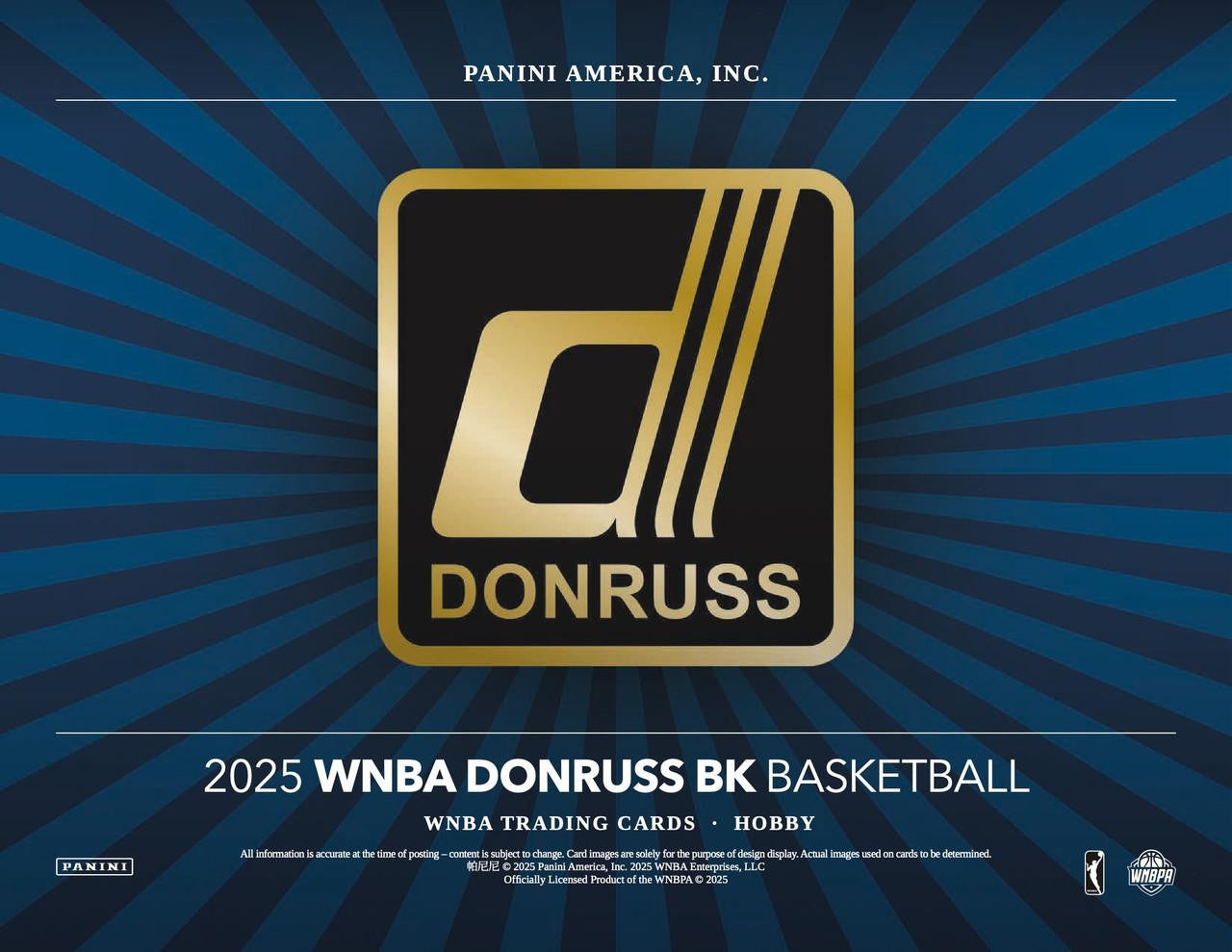 2025 Panini Donruss WNBA Basketball Hobby Box