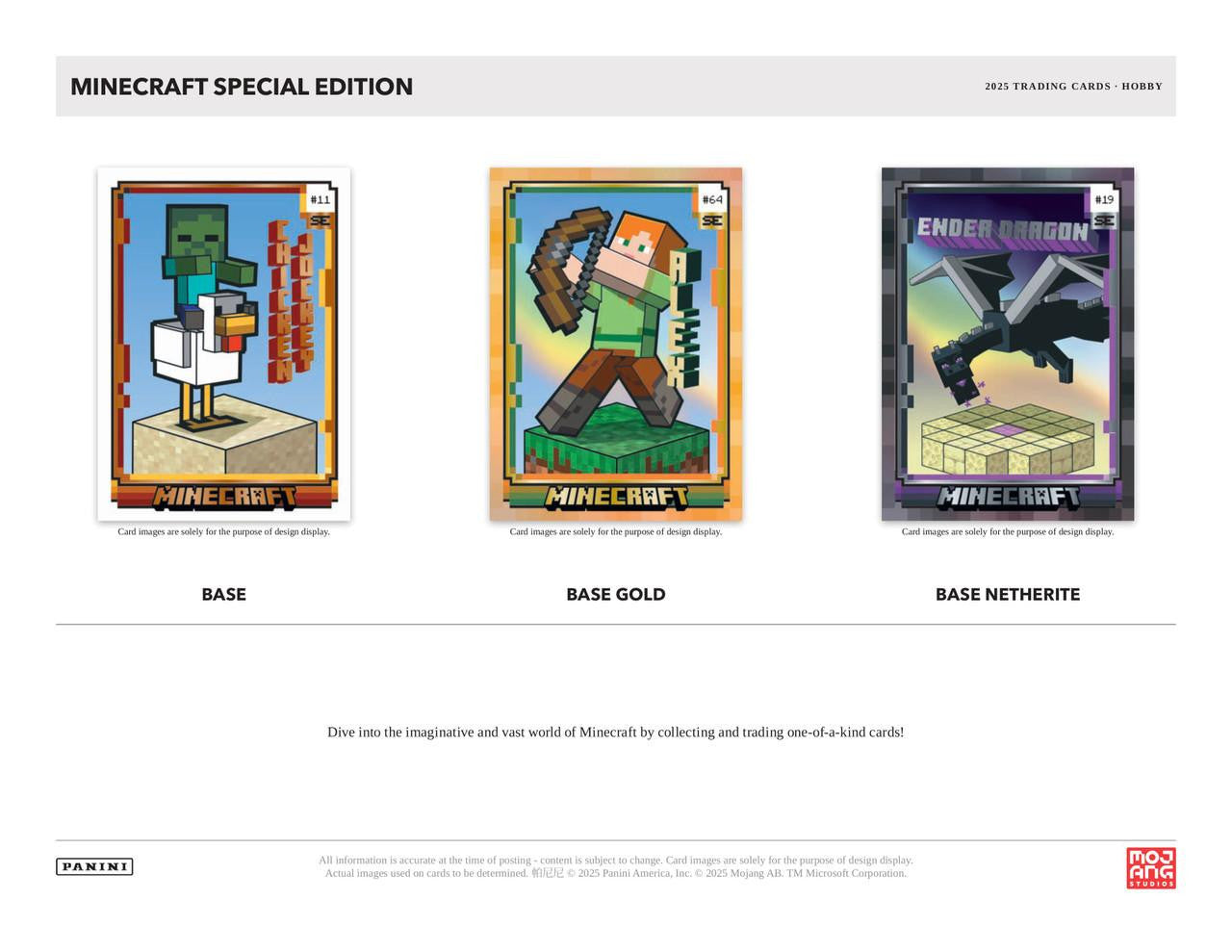 2025 Panini Minecraft Special Edition Hobby Box