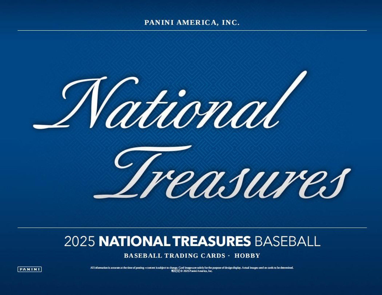 2025 Panini National Treasures Baseball Hobby Box