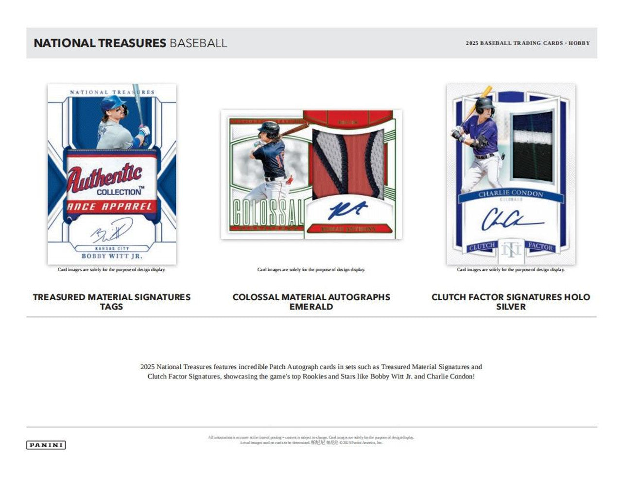 2025 Panini National Treasures Baseball Hobby Box