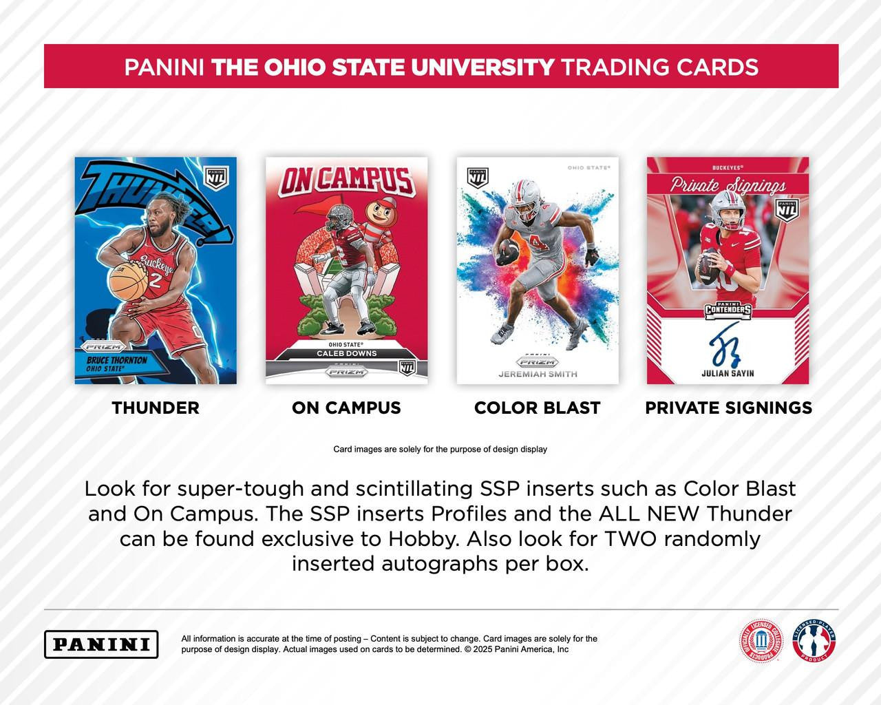 2025 Panini NIL The Ohio State University Hobby Box