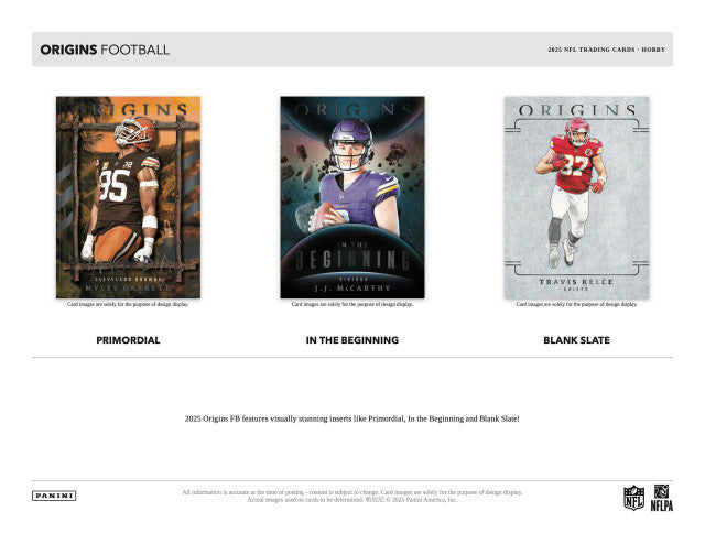2025 Panini Origins Football Hobby Box