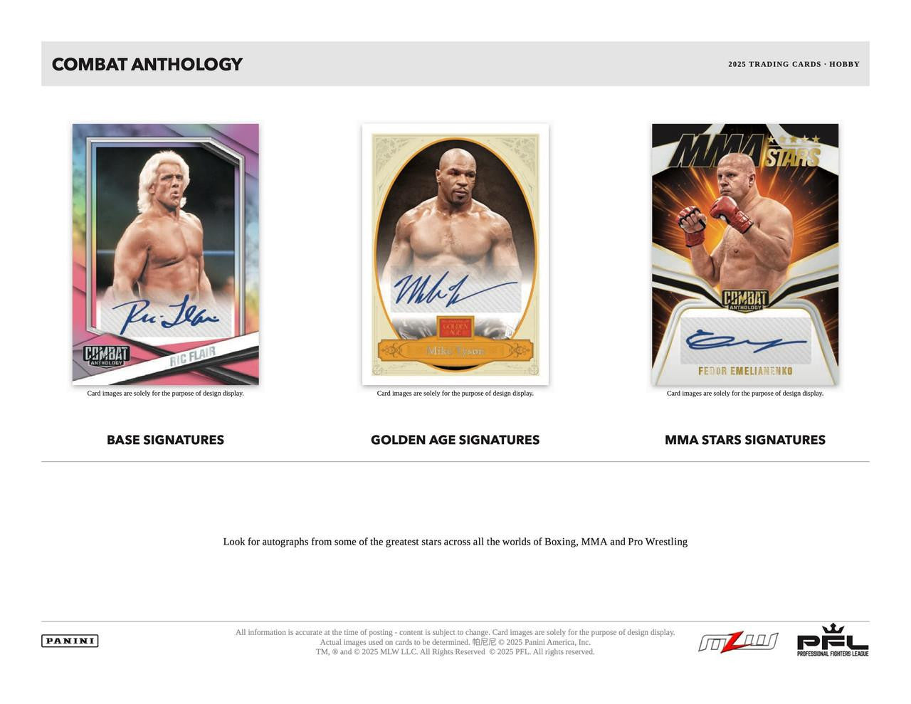 2025 Panini Combat Anthology Hobby Box