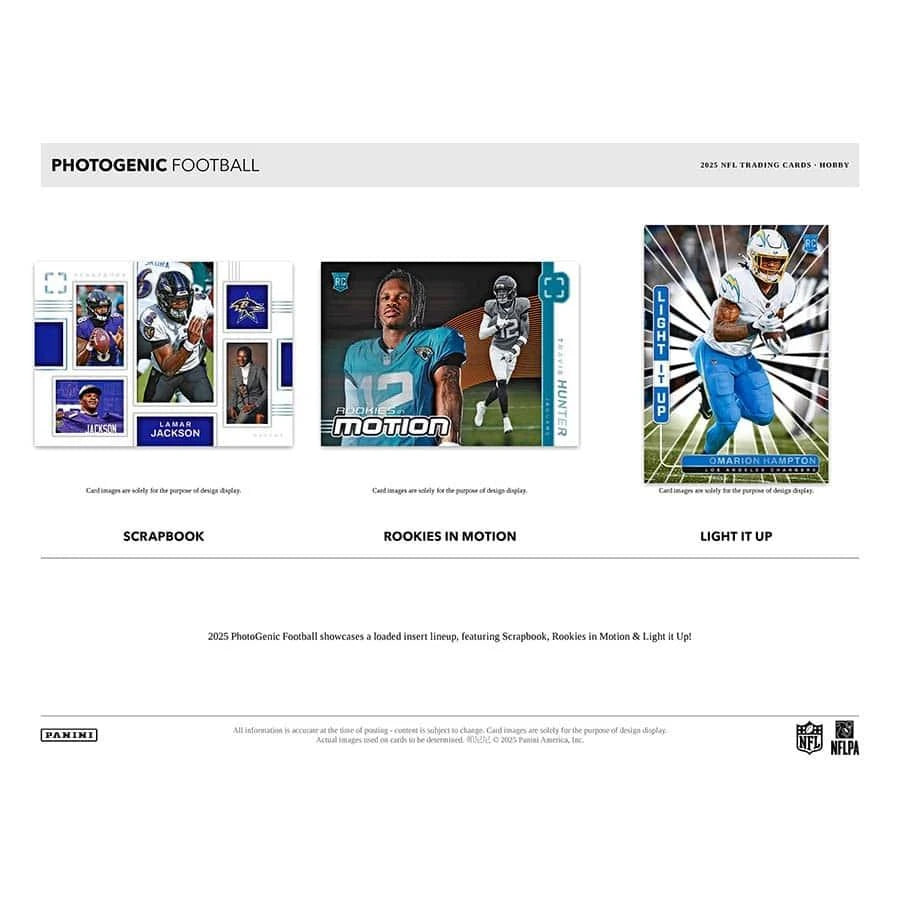 2025 Panini Photogenic Football Hobby Box